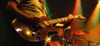 Guitarist on stage