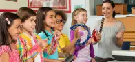 Children making music