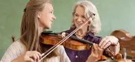 Woman playing the violin